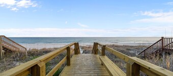 Salt Life | Deck Views + Steps to Beach, Sleeps 10