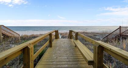 Salt Life | Deck Views + Steps to Beach, Sleeps 10