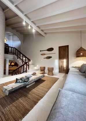 Deluxe Villa, Patio | Living area - Macondo House Private Heated Pool (Medellín)