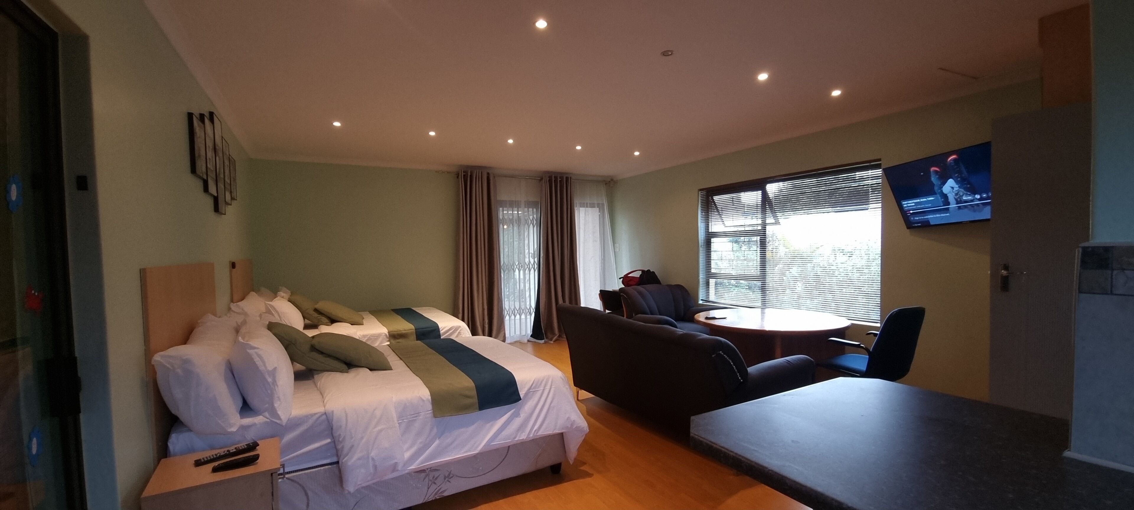 Deluxe Quadruple Room, Patio, Garden View | Desk, laptop workspace, iron/ironing board, free WiFi
