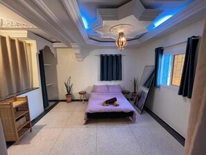 Free WiFi, bed sheets - Duplex with Panoramic Terrace - 180° Sea View in Tamraght (Tamraght)