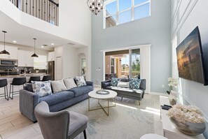House (5 Bedrooms) | Living area - 5BR Family Home, Pool, Theme Beds, Space, Location (Kissimmee)