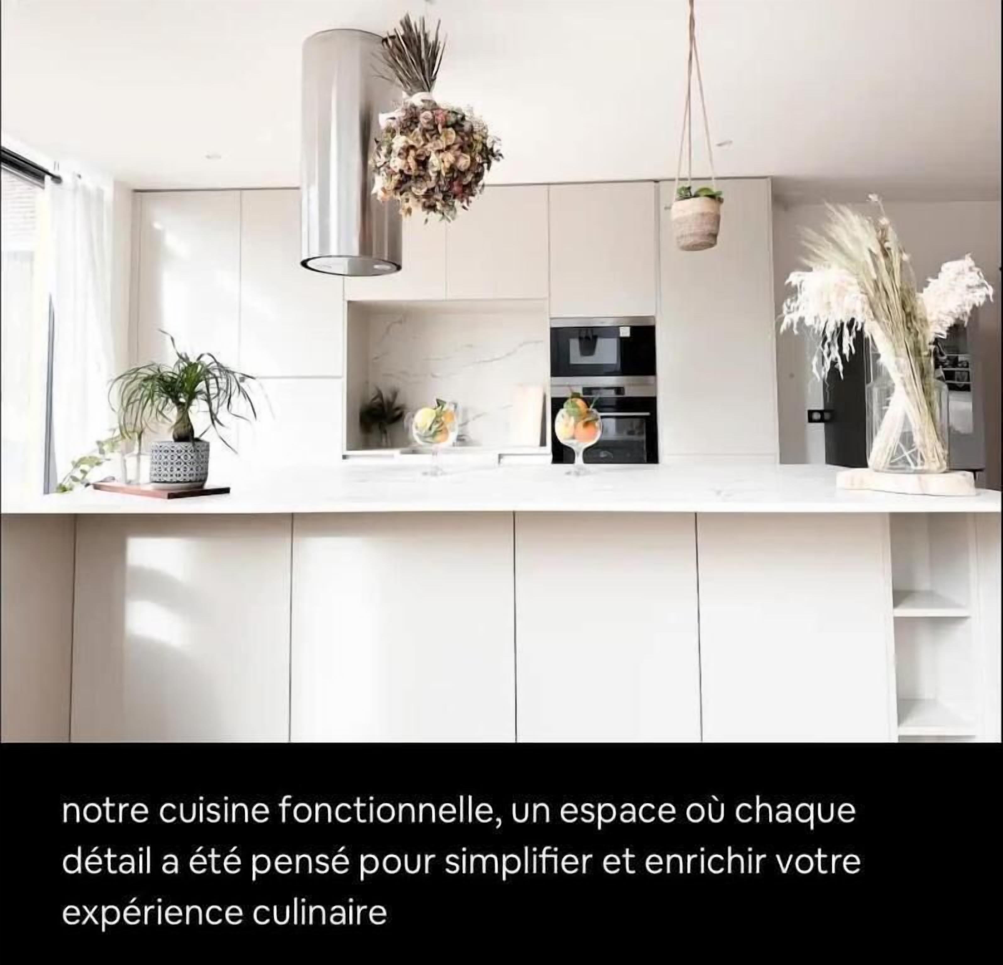 Departamento, vista al jardín | Cocina privada