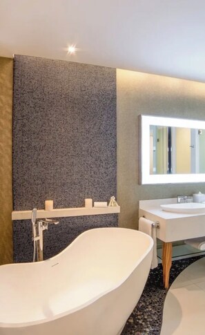 Hair dryer, bidet, towels, soap - GARZA BLANCA CABO  LUXURY STUDIO RESORT Beachfront Infinity Pools Fine Dining (Cabo San Lucas)