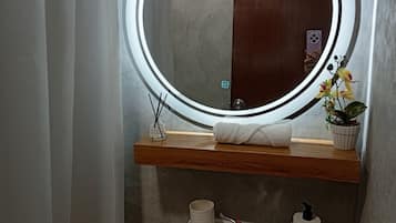 Towels, soap, toilet paper