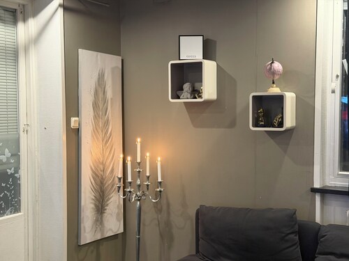 Lovely 1-bedroom apartment with AC in charming Garsnas