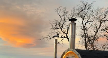 Modern 2-bedroom 100% off-grid cabin in delightful Goldendale with AC.
