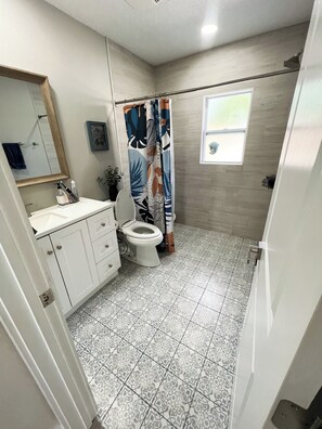 Shower, hair dryer, towels, soap - Pet friendly pool oasis in Orlando (Orlando)