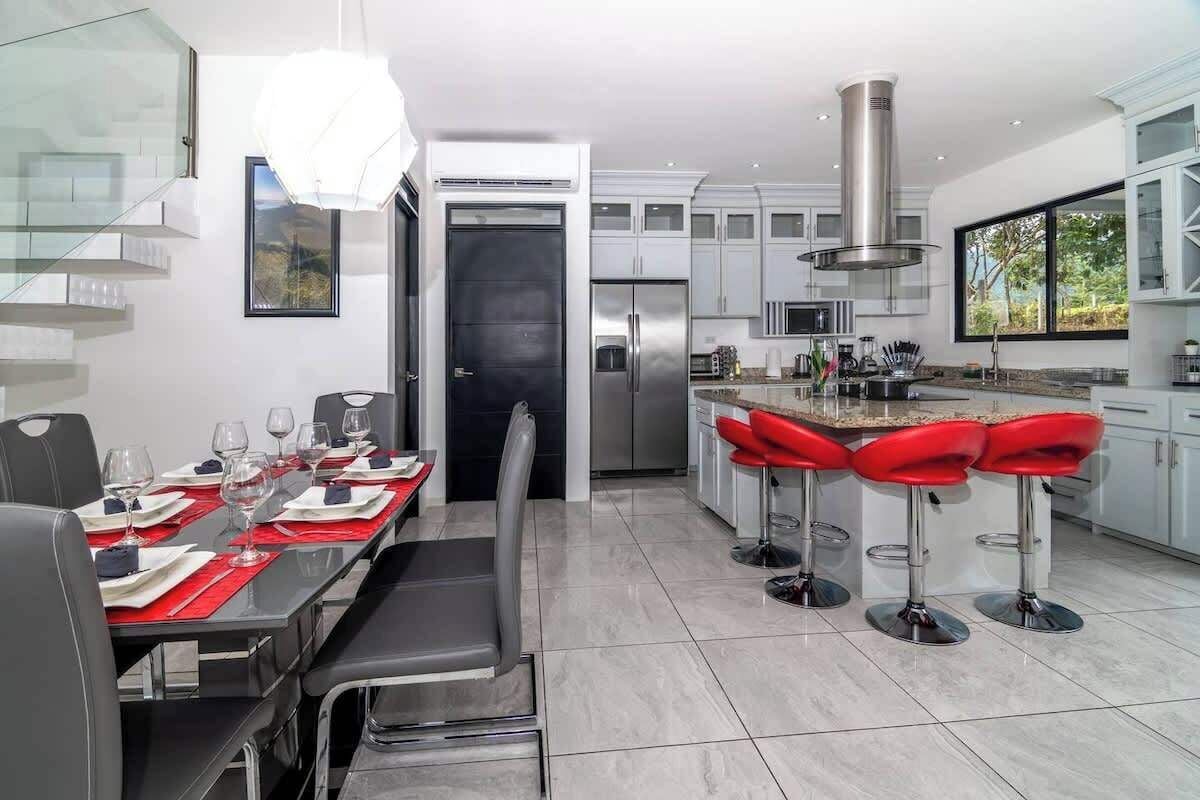 Fridge, microwave, coffee/tea maker, blender