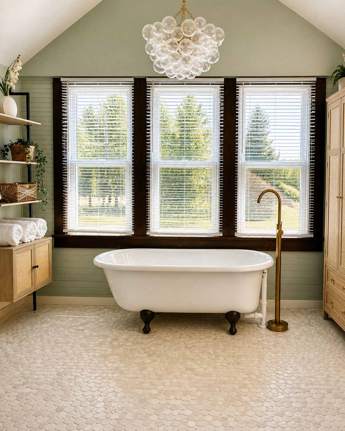 Shower, hair dryer, towels, toilet paper