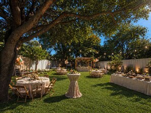 Área para banquetes al aire libre