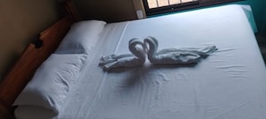 Iron/ironing board, WiFi, bed sheets
