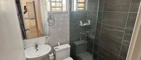 SĂšche-cheveux, bidet, serviettes fournies, savon
