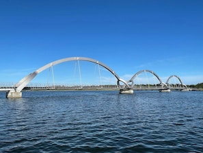 A bridge with multiple arches over a body of water. - 4 Star Holiday Home in Solvesborg (Sölvesborg)