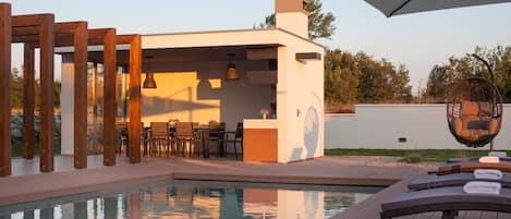 Honeymoon Villa, 4 Bedrooms, Fireplace (Villa Royal Green) | Pool | Seasonal outdoor pool