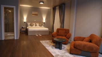 Suite – president, byutsikt | Strykejern/-brett og wi-fi (inkludert)
