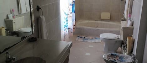 Dusche, Haartrockner, HandtĂŒcher