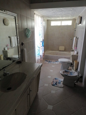 Shower, hair dryer, towels. Charming B&B Retreat in Viljoenskroon with Private Entrance