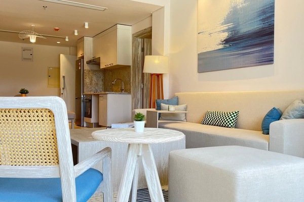 Chalet, 3 Bedrooms, Sea View | Living area