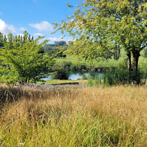 Cute cottage in peaceful countryside over looking river