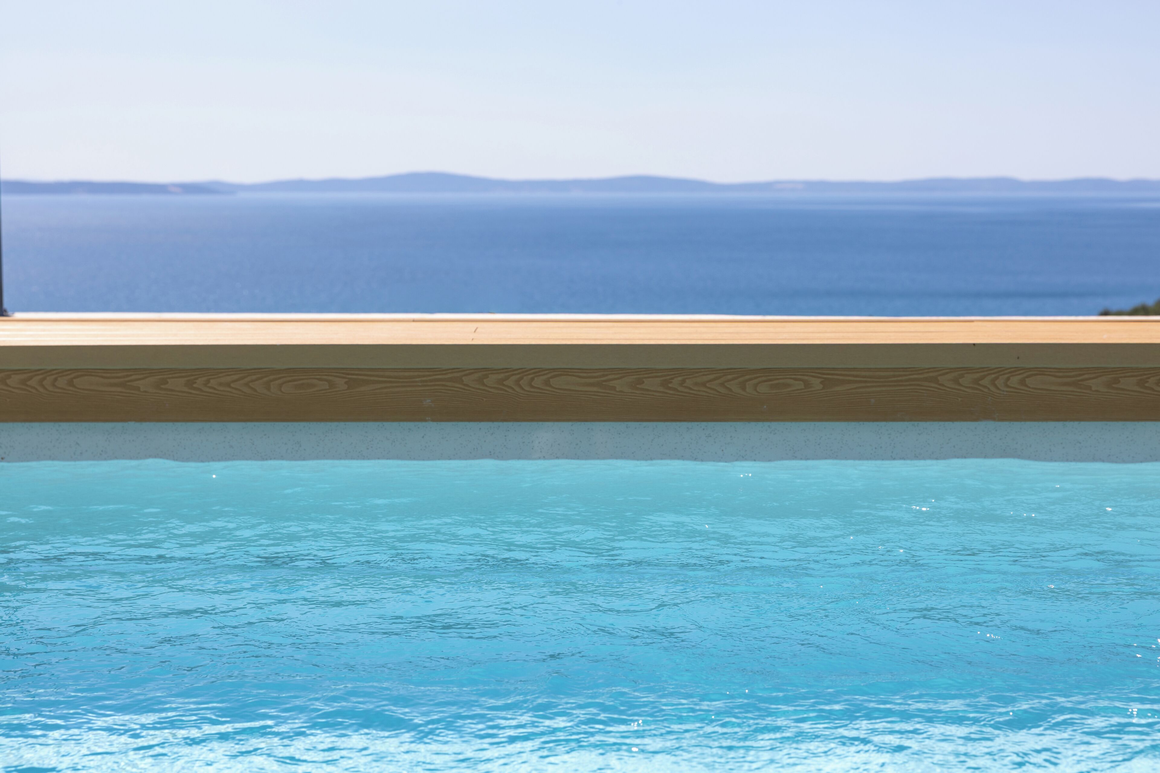 Piscine extérieure, piscine chauffée