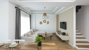 Familie maisonnette, balkon | Woonruimte