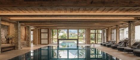 Indoor pool, seasonal outdoor pool