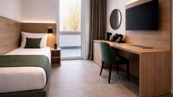 Superior Triple Room, Private Bathroom, Resort View | In-room safe, desk, blackout drapes, soundproofing
