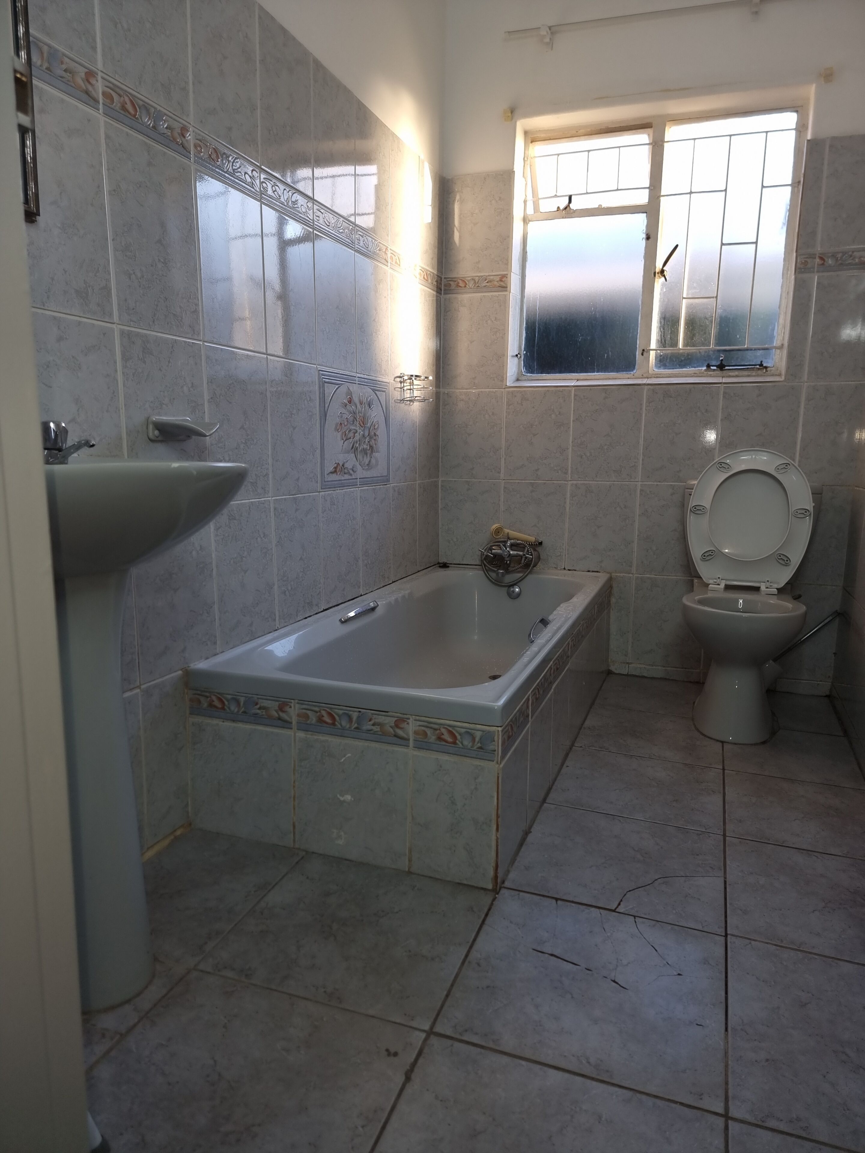 Shower, towels, soap, shampoo