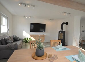 Fernseher, Kamin
