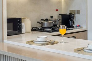 Private kitchen - FIRST CLASS | 1BR | Iconic Design & Luxury Living (JVC)