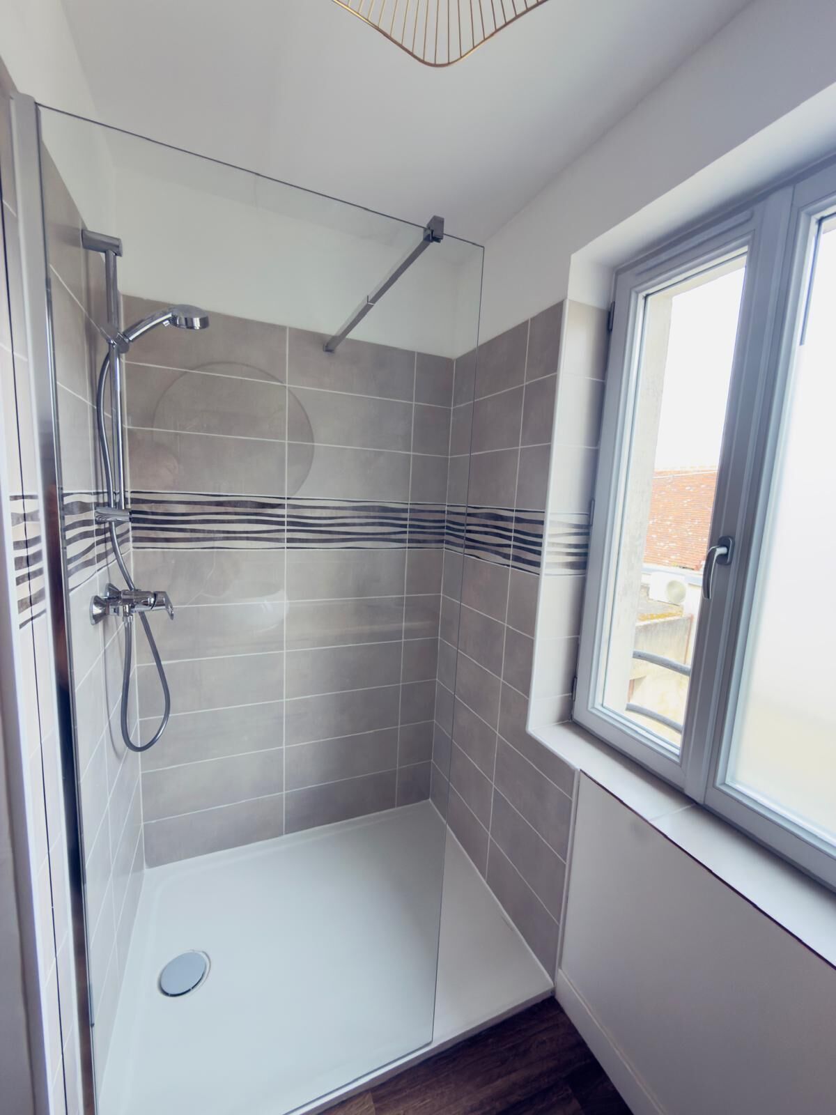 Hair dryer, towels, toilet paper