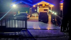 A building with a sign reading 'HAZY HILL' and a car parked in front. - Hazy hill  (Mussoorie)