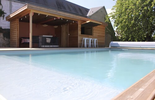 Gîte „La Glycine“ für 2 Personen mit beheiztem Pool von Mitte Mai bis September