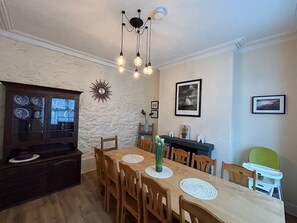Dining - 
Rose Hill  - central Barmouth townhouse - sleeps 16! (Barmouth)