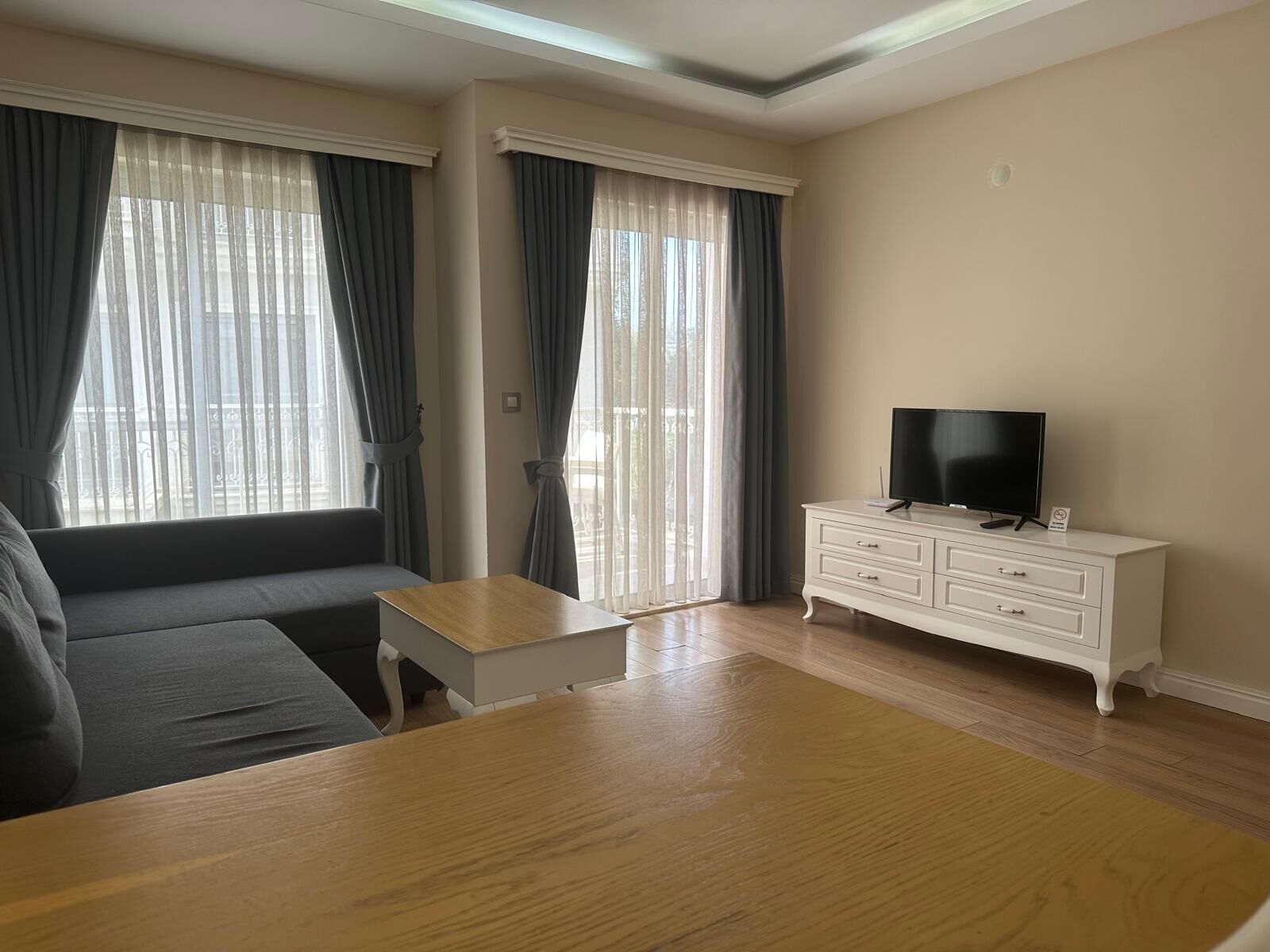 2nd Floor 2 Bedroom Suite | Living room | 32-inch LED TV with satellite channels
