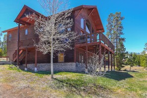 Exterior - New! Hollow Pine Lodge | Hot Tub + Updated Mountain Retreat Near RMNP (Grand Lake)