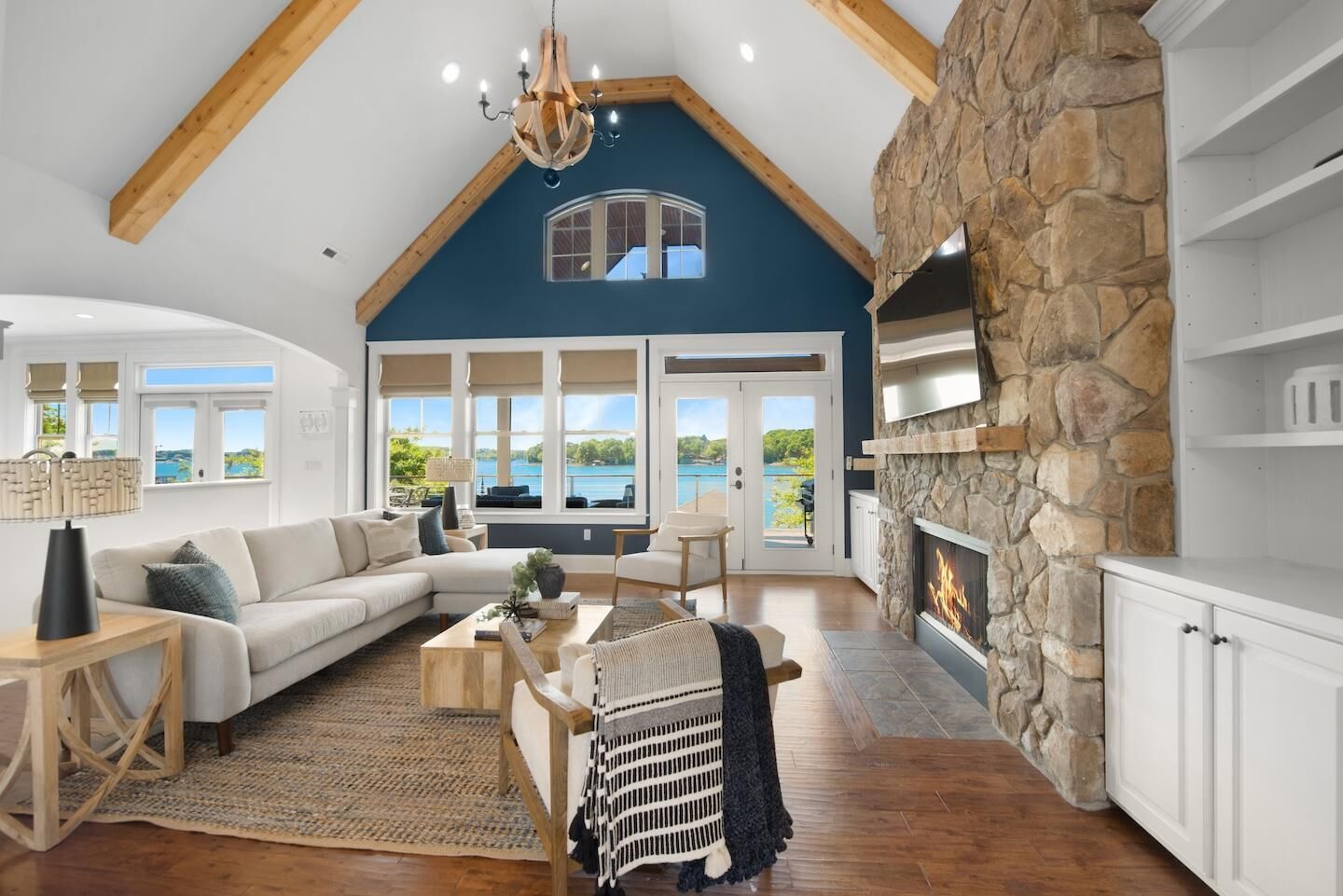 House, Multiple Beds (Kiser Island) | Living area
