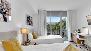 Desk, iron/ironing board, travel crib, WiFi