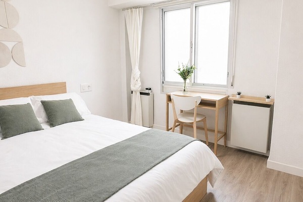 Double Room | Premium bedding, down comforters, desk, laptop workspace
