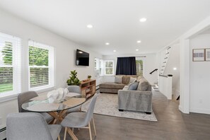 Living area - Beachside Modern Escape |Ocean Views, Step to Sand (Warren)