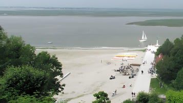 Vlak bij het strand
