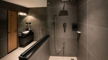 Deluxe Double Room, City View | Bathroom | Shower, hair dryer, towels, soap