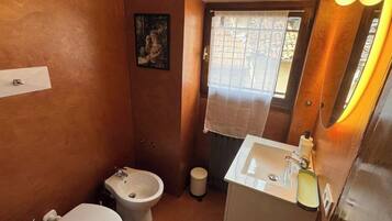 Dusche, Haartrockner, Bidet, Handtücher