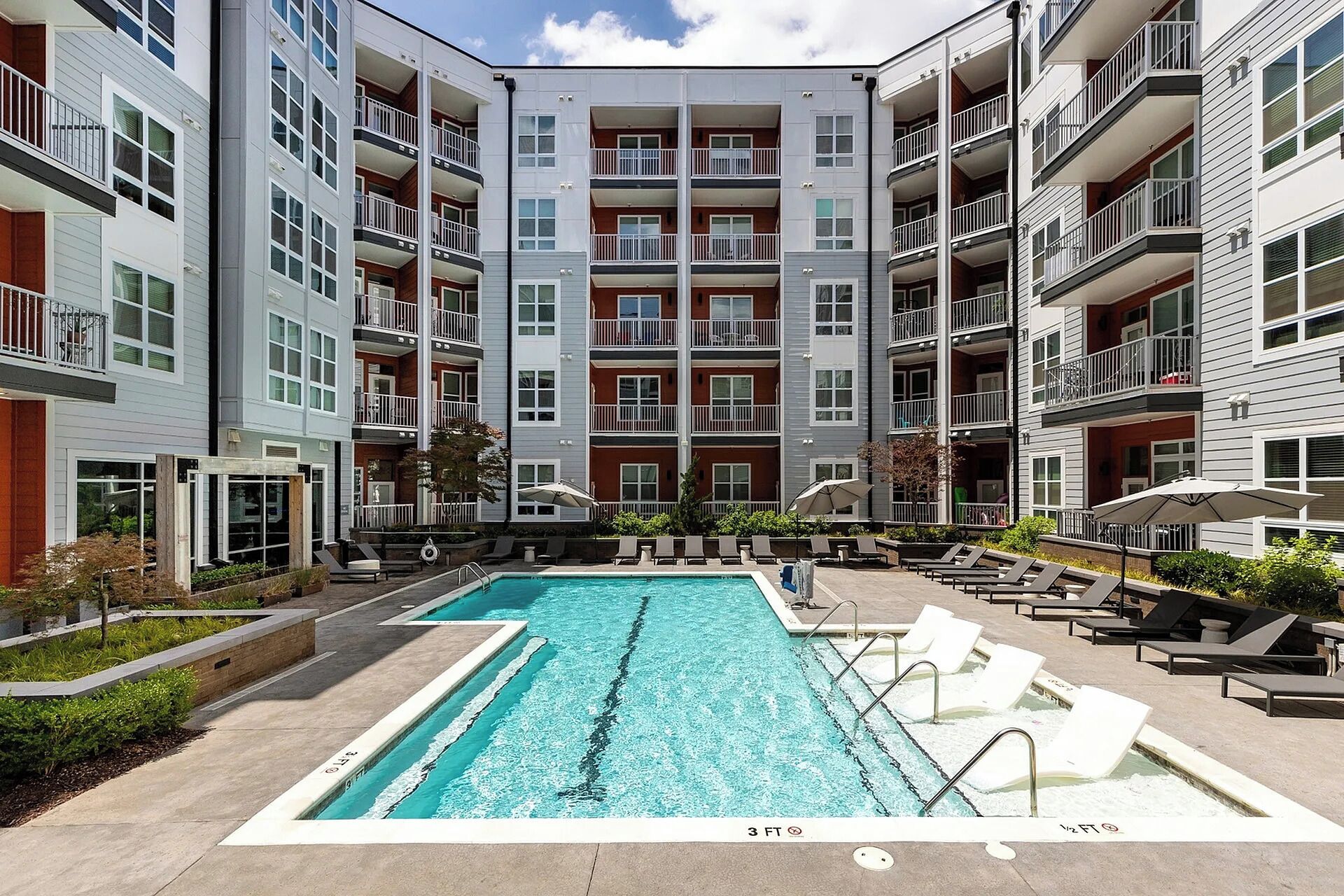 Seasonal outdoor pool