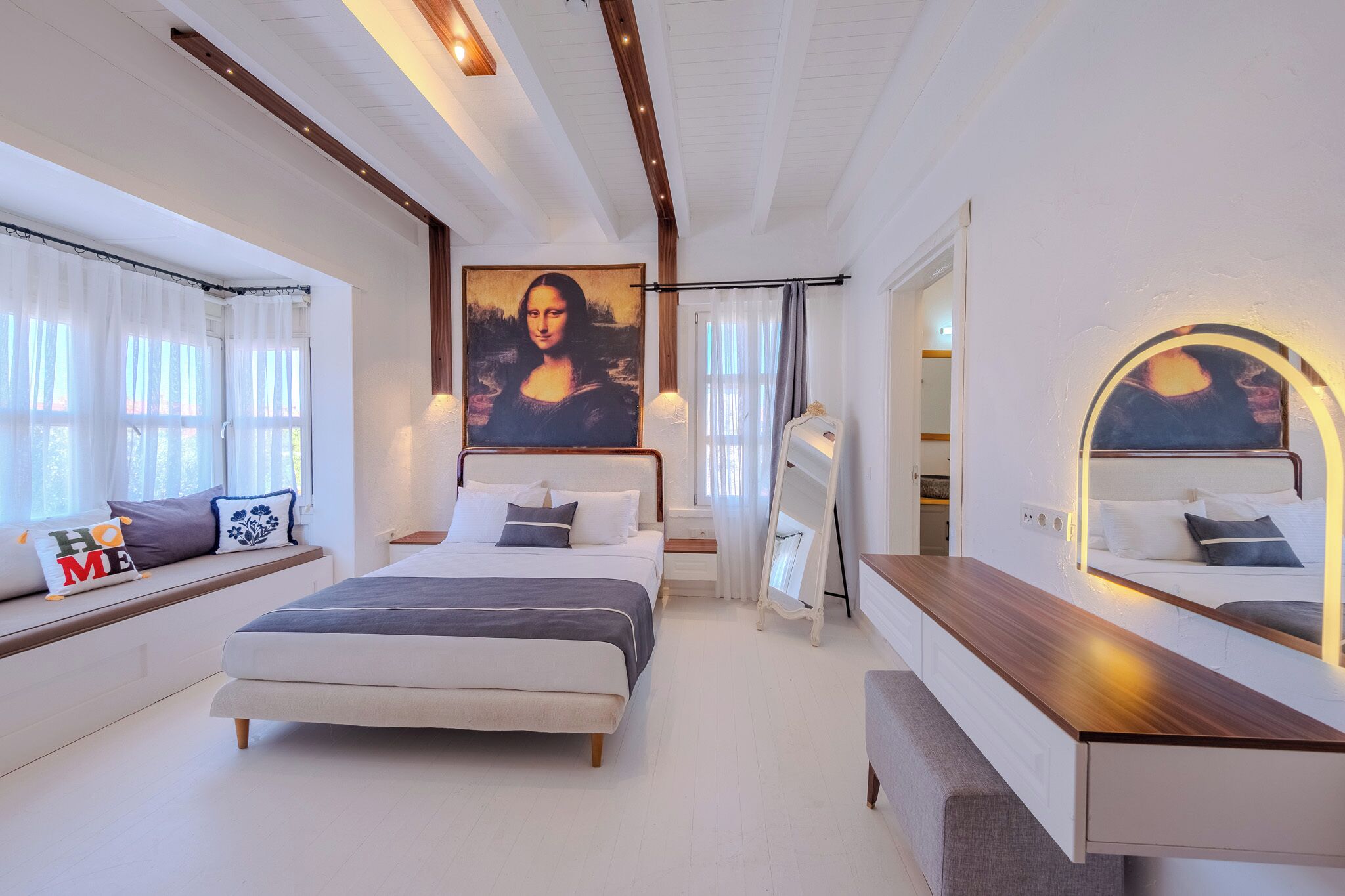 Habitación doble de lujo, para no fumadores, vista a la alberca | Escritorio y wifi gratis 