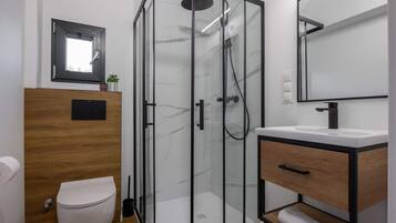 Douche, serviettes fournies