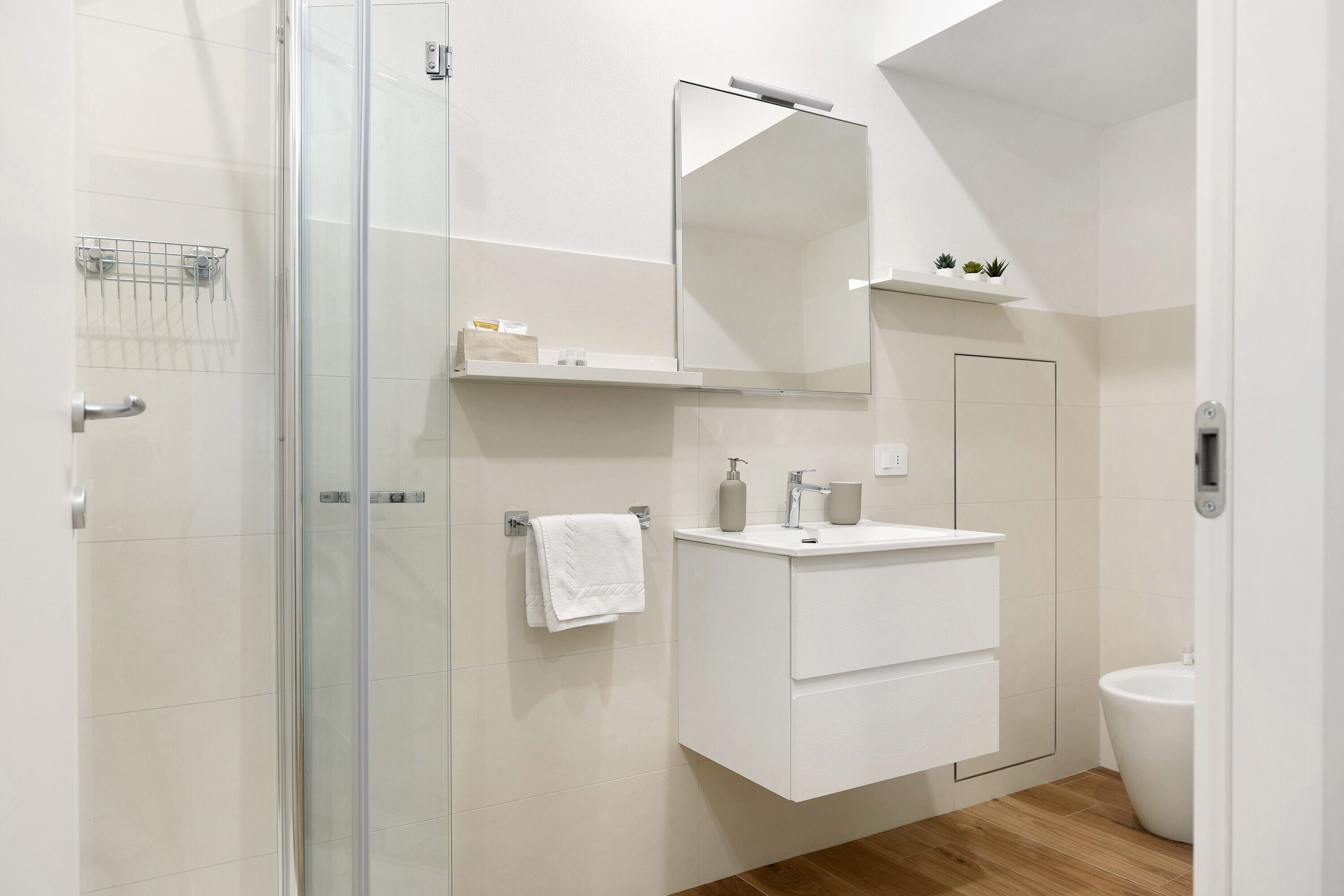 Dusche, Handtücher