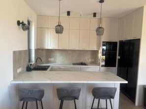 Luxury Villa, Patio, Sea View | Private kitchen