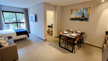 Family Studio, Courtyard View | Desk, laptop workspace, free WiFi